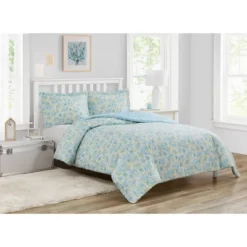 Happy Floral Microfiber Comforter Set Blue - Poppy & Fritz 13 Happy Floral Microfiber Comforter Set Blue - Poppy & Fritz -Comforters Store GUEST 59577b9a a1ef 48fe b31c ba5903146f3f