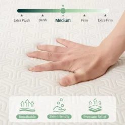 Dyonery 3" Single Tri Fold Memory Foam Mattress Foldable Bed Mattress With Washable Cover Portable Mattress Topper For Yoga/Camping/RV/Guest Beds -Comforters Store GUEST 5e28068b 37d4 42f8 8c6b 06bea1a3e41a