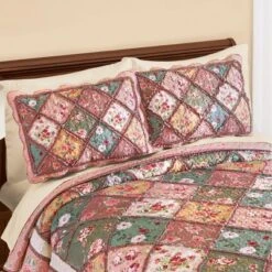 Collections Etc Kamila Patchwork Sham Set