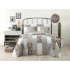 Floribunda Quilt Sham Gray/Pink - Jessica Simpson