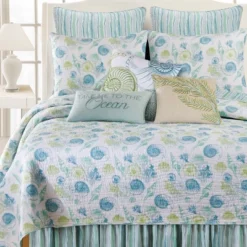 C&F Home 26" X 26" St. Augustine Blue Green Beach Coastal Euro Sham -Comforters Store GUEST 5fd0d0ba 5c38 4380 b78b 84b726daa7c6