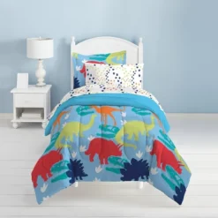 Dinosaur Mini Bed In A Bag Blue - Dream Factory -Comforters Store GUEST 60e8c6b2 7a5b 4161 a03d 76c7ed548bae