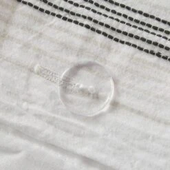 King/California King Austin Cotton Jacquard Plaid Duvet Cover Set White/Black -Comforters Store GUEST 67af846b 5bbf 465f ba6c ee434cdd323a