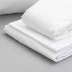FONTOI Bedding Bundle Cal King Split: Pillows, Sheet Set, Mattress Protectors, White, 72"*16"*84"