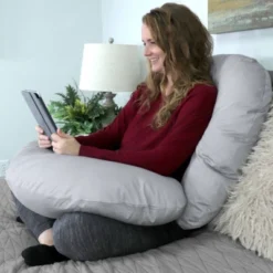 Leachco Snoogle Signature Support Pillow - Gray -Comforters Store GUEST 685b18b1 9570 4935 999a 99e87d385e57