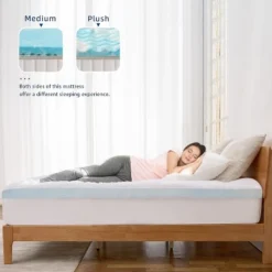 Dyonery Dual Layer Memory Foam Mattress Topper With Deep Pocket, Pillow Top Mattress Topper For Back Pain Relief -Comforters Store GUEST 68ef5c30 3acd 4893 8b19 d6742c740937