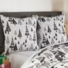 Northern Star Holiday Euro Sham Set Of 2 Black - Levtex Home