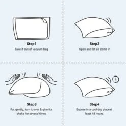 Premium Pillow With 30-Density Blue Gel Particles And Slow-Rebound Bread-Shaped Foam With Punched Design And Dual Fabric -Comforters Store GUEST 6ca13e86 a0b9 43dd b089 cb8c153d5e05