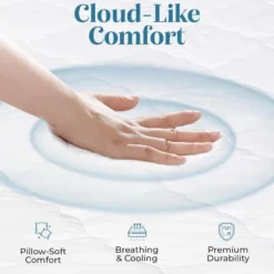 Micropuff Soft And Comfortable Mattress Pad - Durable Fabric - Odorless Filling - 100 GSM -Comforters Store GUEST 6d3400ac 5f76 43c8 affb 2b07cd3f77c6