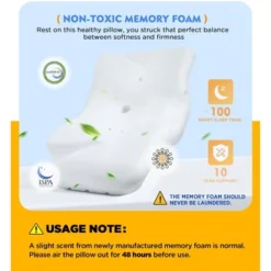 Itopfox Osteo Cervical Pillow For Neck Pain Relief, Hollow Design Odorless Memory Foam Pillows With Cooling Case, Orthopedic Bed Pillow For Sleeping -Comforters Store GUEST 6e1f961f 0b55 49c3 af4e 0997c0be0908