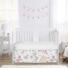 Sweet Jojo Designs Girl Baby Crib Bed Skirt Watercolor Floral Pink Grey And White -Comforters Store GUEST 6f52dec5 c325 46b0 b8d6 79a5a9b142bb