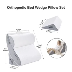 Dyonery 4pcs Orthopedic Bed Wedge Pillow Set -Comforters Store GUEST 74faba58 faee 47ae 941c b14d23c0cc12