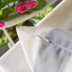 Gulches Stripe Outdoor & Indoor Pillow/Pillowcase - 14"x20", Solarium Polyester, Weather Resistant, Skin Friendly, Optional 100% Polyester Filling -Comforters Store GUEST 7cb7aca8 cc00 4d83 b319 d88a17868ec1