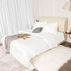 PiccoCasa Polyester Solid Color Reversible 2 Pcs 1 Duvet Cover And 1 Pillow Case -Comforters Store GUEST 7da4dcd1 49c6 4d00 91b4 6fe079cc330f