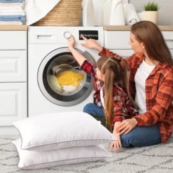 Cheer Collection Organic Kapok Standard Size Bed Pillows With Plush Microfiber Shell (Set Of 2) -Comforters Store GUEST 81a93768 278f 4f88 8484 95eacc7fe30f