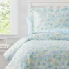 Happy Floral Microfiber Comforter Set Blue - Poppy & Fritz -Comforters Store GUEST 81ebd5c5 964a 483a ace1 c8752865340c