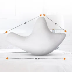 Cheer Collection Shoulder Support Pillow With Washable Cover - White -Comforters Store GUEST 8399ee22 0cc8 4635 a3d2 c842bc314bf3