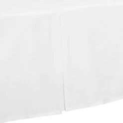 Everyday Kids White Pleated Crib Skirt – 100% Cotton, 14" Drop, Fits Standard Cribs, Split Corners For Easy Use, Nursery Bedding For Boys And Girls -Comforters Store GUEST 83f8fdd0 23b7 44b7 b25f b50588ec5252