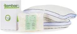 BAMBOOzzz Bed Pillow 2 Pack - Soft Adjustable Cross Cut Shredded Memory Foam For All Sleeping Types-Cooling Rayon Bamboo Washable Hypoallergenic Cover 12 BAMBOOzzz Bed Pillow 2 Pack - Soft Adjustable Cross Cut Shredded Memory Foam For All Sleeping Types-Cooling Rayon Bamboo Washable Hypoallergenic Cover -Comforters Store GUEST 87d89427 68a8 4483 a3da 4efc2a95a564