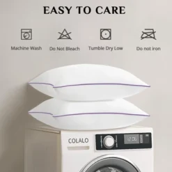 Itopfox Queen Size Pillows Set Of 2, Medium Supportive Bed Pillows With Super Soft Down Alternative Fill, Luxury Fluffy Hotel Quality For Side, Back -Comforters Store GUEST 8a960284 afd1 4335 9d2e bba1f2dfee6c