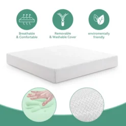 Dyonery RV Mattress 8/10 Inch Memory Foam Mattress With Tencel Cover, Premier Cooling Green Tea/Gel Medium Firm Bed Mattress In Box,White -Comforters Store GUEST 8b20434a 7bec 4ee6 8d68 e9eddb957f25