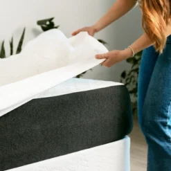 ELuxury Plush Rayon From Bamboo Mattress Pad With Fitted Skirt -Comforters Store GUEST 8d10283a 33f0 4c71 ad5a 42e93a923a27