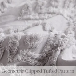 Cotton Chenille Duvet Cover Set, 3PCS Boho Geometric Chenille Clipped Jacquard Farmhouse Duvet Cover Set -Comforters Store GUEST 8e046cf8 a323 440b 8d51 2d9b0d9b8611