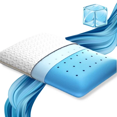 N'Ice Cooling Memory Foam Pillow - Blue 3 N'Ice Cooling Memory Foam Pillow - Blue