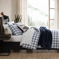Eddie Bauer Basic Plaid Duvet Set Navy Blue -Comforters Store GUEST 91ceaf68 858f 4af4 af63 0c4b35060638