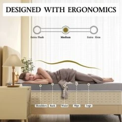 Dyonery 3" Twin XL Size Extra Firm Mattress Topper,High-Density Foam Mattress Pad With Removable Cover,No Smell,for Back Pain Relieving, 80'' X 60" -Comforters Store GUEST 923a0aba 4b67 4e31 9974 972261701c38 1