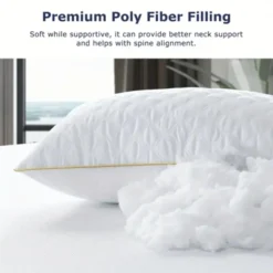 FONTOI 2 Pack Neck Support Pillows, All-Season Comfort For Queen Size, Perfect For Home, Hotel, Bed, White, 18.9"*5.9"*29.5" -Comforters Store GUEST 938f1603 a0fb 4582 b973 9438c3cd6ca3