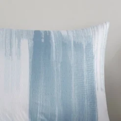 3pc Brush Stroke Oversized Reversible Seersucker Duvet Cover Set Blue - N Natori -Comforters Store GUEST 978bab9e 3809 456d a86d 3c58e5016c35