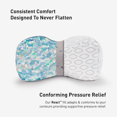 Bedgear Cooling Knee Medium Pillow: Memory Foam & Polyester Fiber, Moisture-Wicking, Machine Washable Cover 6 Bedgear Cooling Knee Medium Pillow: Memory Foam & Polyester Fiber, Moisture-Wicking, Machine Washable Cover - Image 4