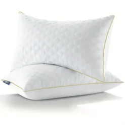 FONTOI 2 Pack Neck Support Pillows, All-Season Comfort For Queen Size, Perfect For Home, Hotel, Bed, White, 18.9"*5.9"*29.5" -Comforters Store GUEST 9b714ffb df86 437b 89e3 577525a9ca00