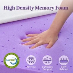 Aghana Digitals 3 Inch Gel Memory Foam Full Size Mattress Topper With Removable Cover