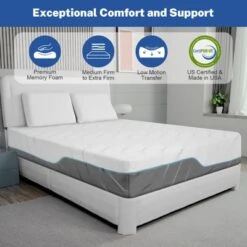 Dyonery 8/10 Inch Medium Extra Firm Mattress, - Extra Firm Dual Side Flippable Mattress For Back Pain -Comforters Store GUEST 9ddabf75 1f9e 479a b410 3ee5cac89fda