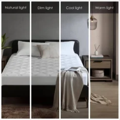 Sharper Image Cooling Touch Overfilled Microfiber Lightweight Deep Pocket Mattress Pad White -Comforters Store GUEST 9f292e39 efb6 4cc8 9a3c cd06ec3e7603