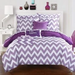 Foxville Pinch Pleated And Ruffled Chevron Print Reversible Multi Piece Comforter Set - Chic Home Design® -Comforters Store GUEST 9f7ff029 a136 4aa3 876c d1a1c6f942d8
