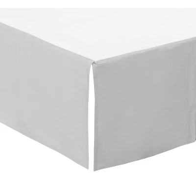 EVERYDAY KIDS Light Gray Pleated Crib Skirt – 100% Cotton, 14” Drop, Split Corners For Easy Use – Neutral Nursery Bedding For Boys And Girls 6 EVERYDAY KIDS Light Gray Pleated Crib Skirt – 100% Cotton, 14” Drop, Split Corners For Easy Use – Neutral Nursery Bedding For Boys And Girls - Image 4