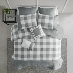 8pc Kingston Comforter Set Gray - 510 Design -Comforters Store GUEST b1c5677a 7382 455e bad2 55e55547cf9f