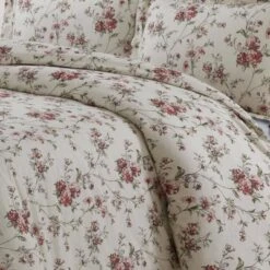 Dollhouse Floral Heavyweight Cotton Flannel Oversized Duvet Set - Tribeca Living
