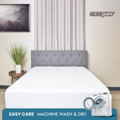 Micropuff Soft And Comfortable Mattress Pad - Durable Fabric - Odorless Filling - 100 GSM -Comforters Store GUEST b21851b1 d0a3 48a6 95d2 432881f70bd7