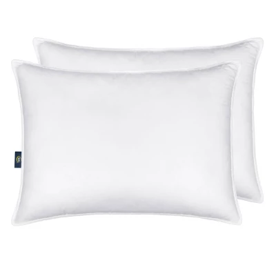 2pk Down Illusion Firm Bed Pillow - Serta 8 2pk Down Illusion Firm Bed Pillow - Serta - Image 6