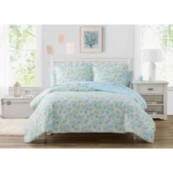 Happy Floral Microfiber Comforter Set Blue - Poppy & Fritz 21 Happy Floral Microfiber Comforter Set Blue - Poppy & Fritz -Comforters Store GUEST b4865301 362b 46c6 8d6f 1cbe2159b5d7