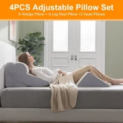 Dyonery 4pcs Orthopedic Bed Wedge Pillow Set -Comforters Store GUEST b53a1d3b a399 403d bbc9 36d1789bf10d