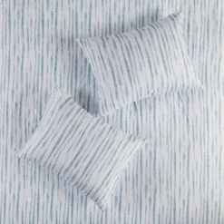 3pc Brush Stroke Oversized Reversible Seersucker Duvet Cover Set Blue - N Natori -Comforters Store GUEST b6dcf5dd d46e 4239 acdc 95d427d2fc34