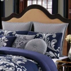Dolce Comforter Set Navy/Silver - Style 212 -Comforters Store GUEST b6df214d e890 4726 9d0e 746c2077b3f7