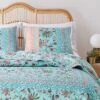 Audrey Quilted Reverible Premium Pillow Sham Turquoise By Barefoot Bungalow 2 Audrey Quilted Reverible Premium Pillow Sham Turquoise By Barefoot Bungalow -Comforters Store GUEST ba52afb4 a925 4a84 9770 2ef6683cdbbc