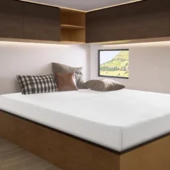 Dyonery RV Mattress Short Queen 8" Memory Foam Mattresses,Premium Cooling Green Tea/Gel Medium Firm Bed-Mattress, For Camper/Trailer/Truck,75'' X 60''