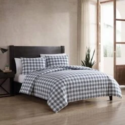Eddie Bauer Basic Plaid Duvet Set Navy Blue -Comforters Store GUEST bc4e8341 3c83 40db 93b2 cdcd4eaf6696